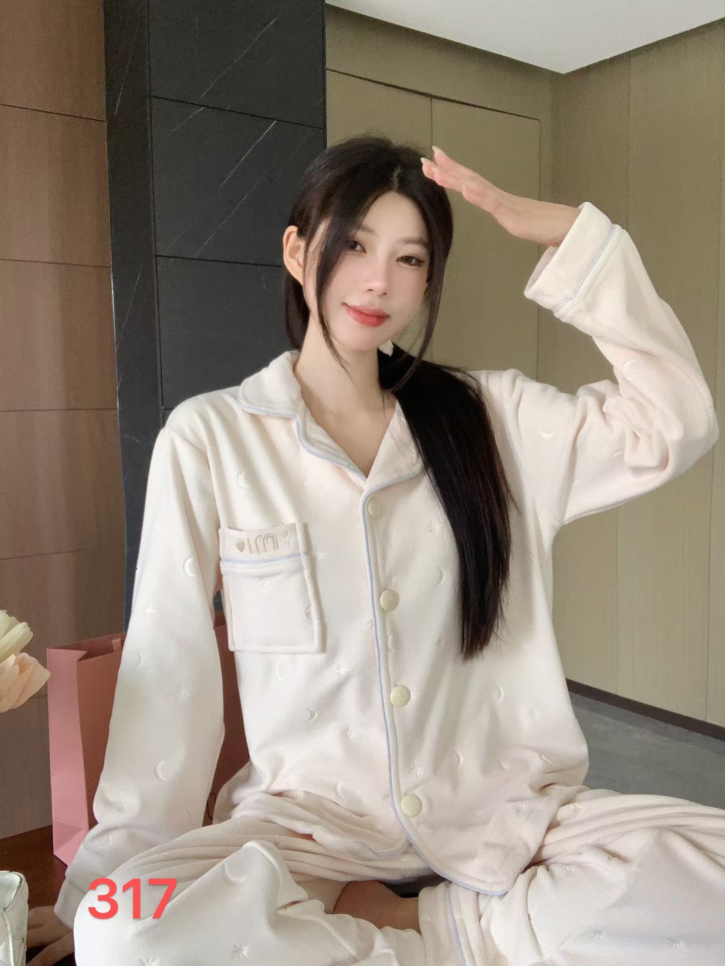 3号链接【高品海岛绒】轻奢厚款秋冬套装睡衣家居服