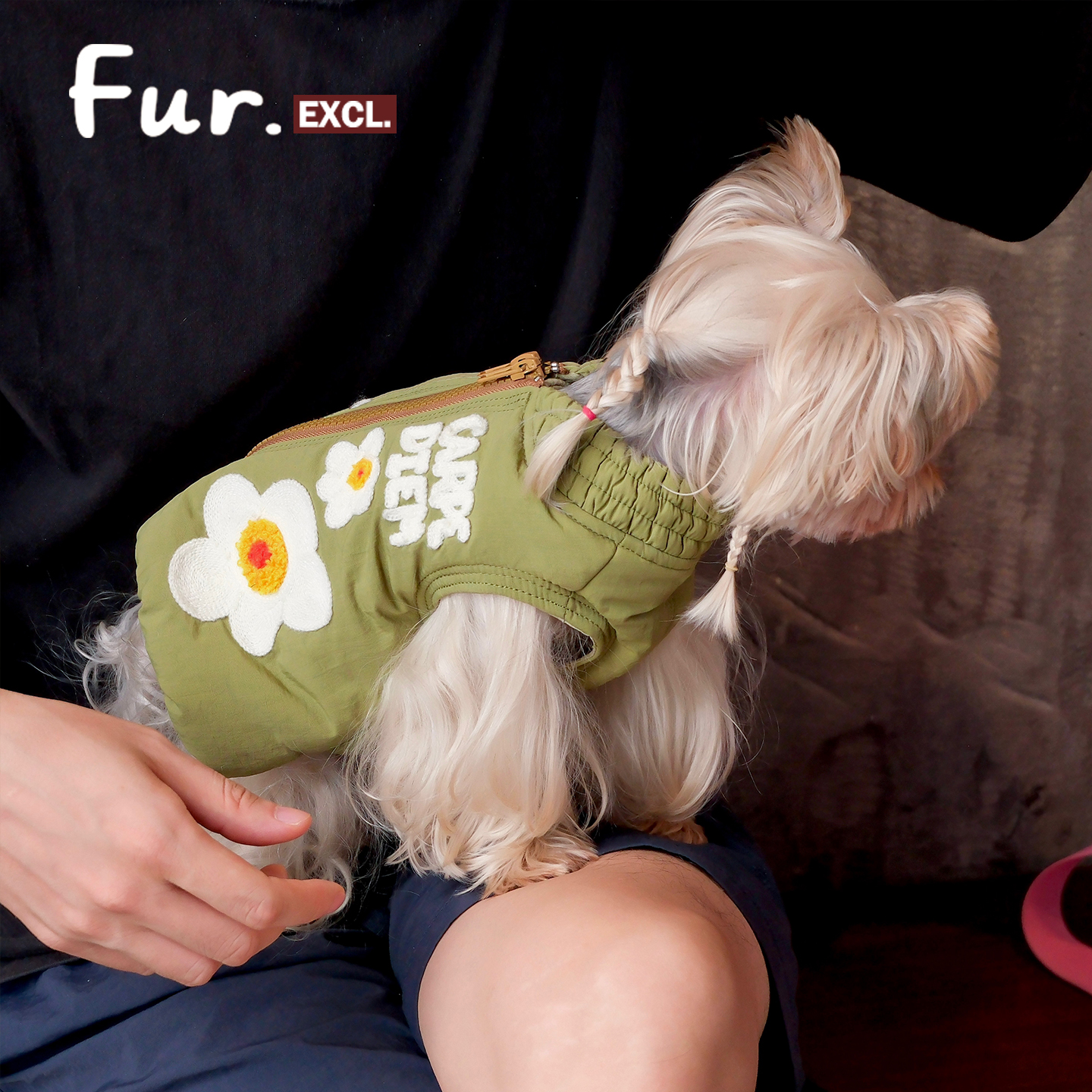 FurFur周末小狗狗衣服棉服无袖马甲秋冬保暖中小型犬约克夏比熊