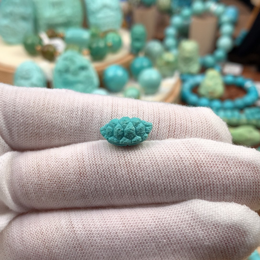 绿松石未镶嵌珠宝奇石8.1mm