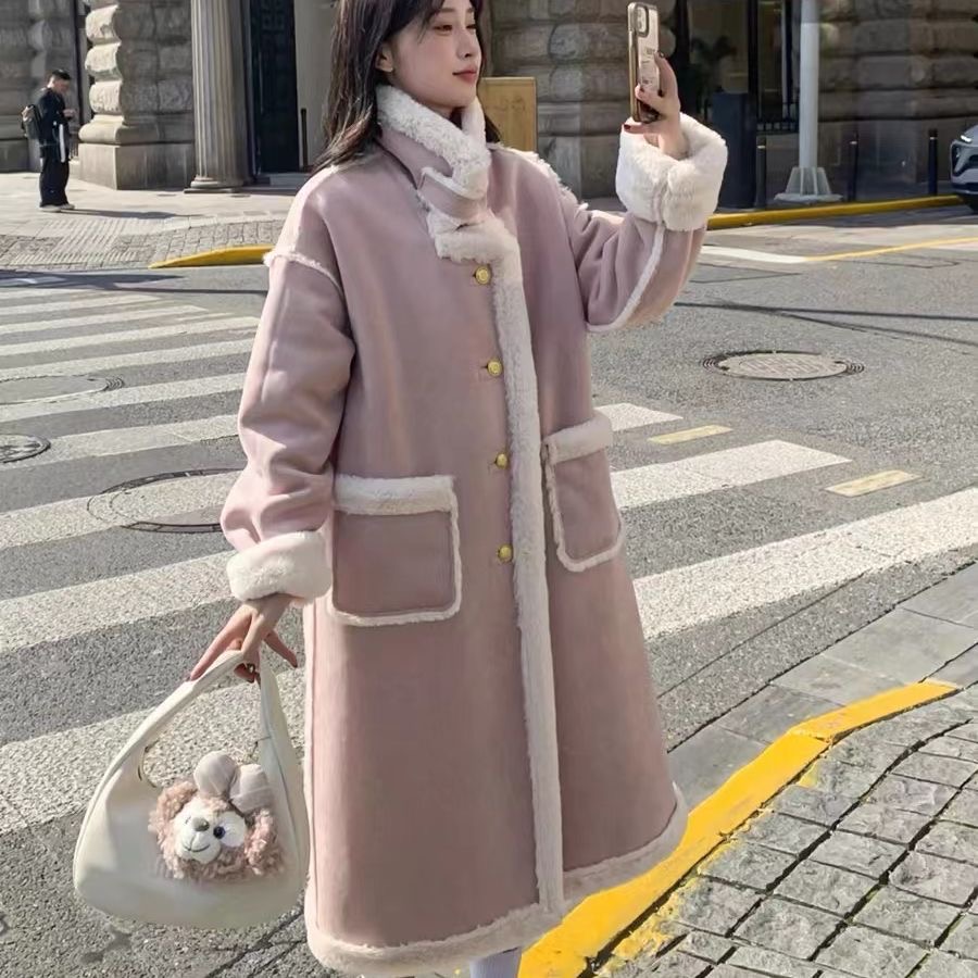 【12.11日小熊猫001-020】2025年秋冬新款大码大衣毛呢大衣女装胖mm