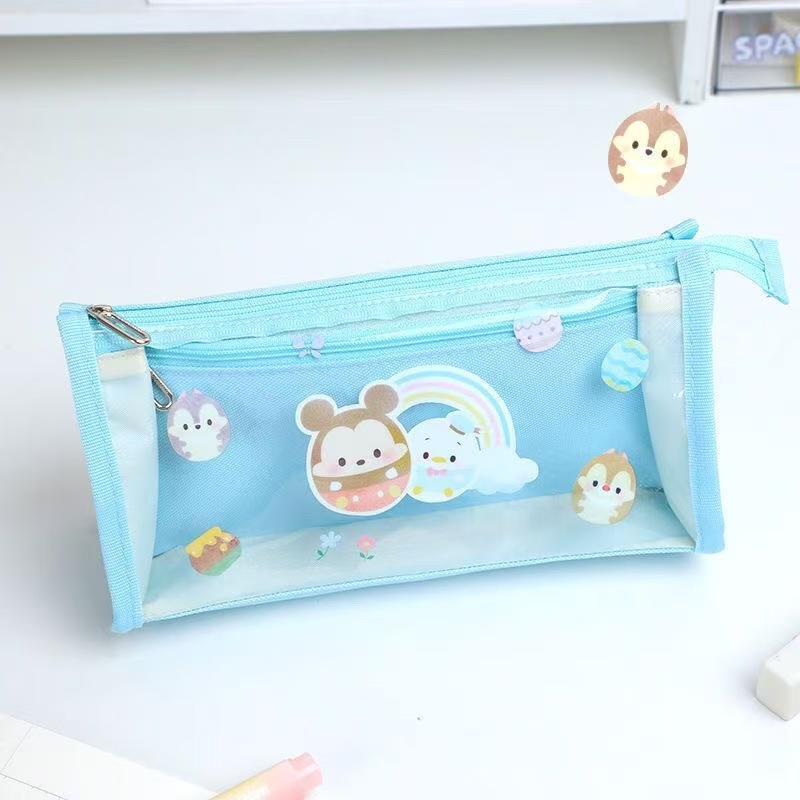 UME/联众迪士尼A83112半透明四层笔袋可爱高颜值大容量儿童笔袋