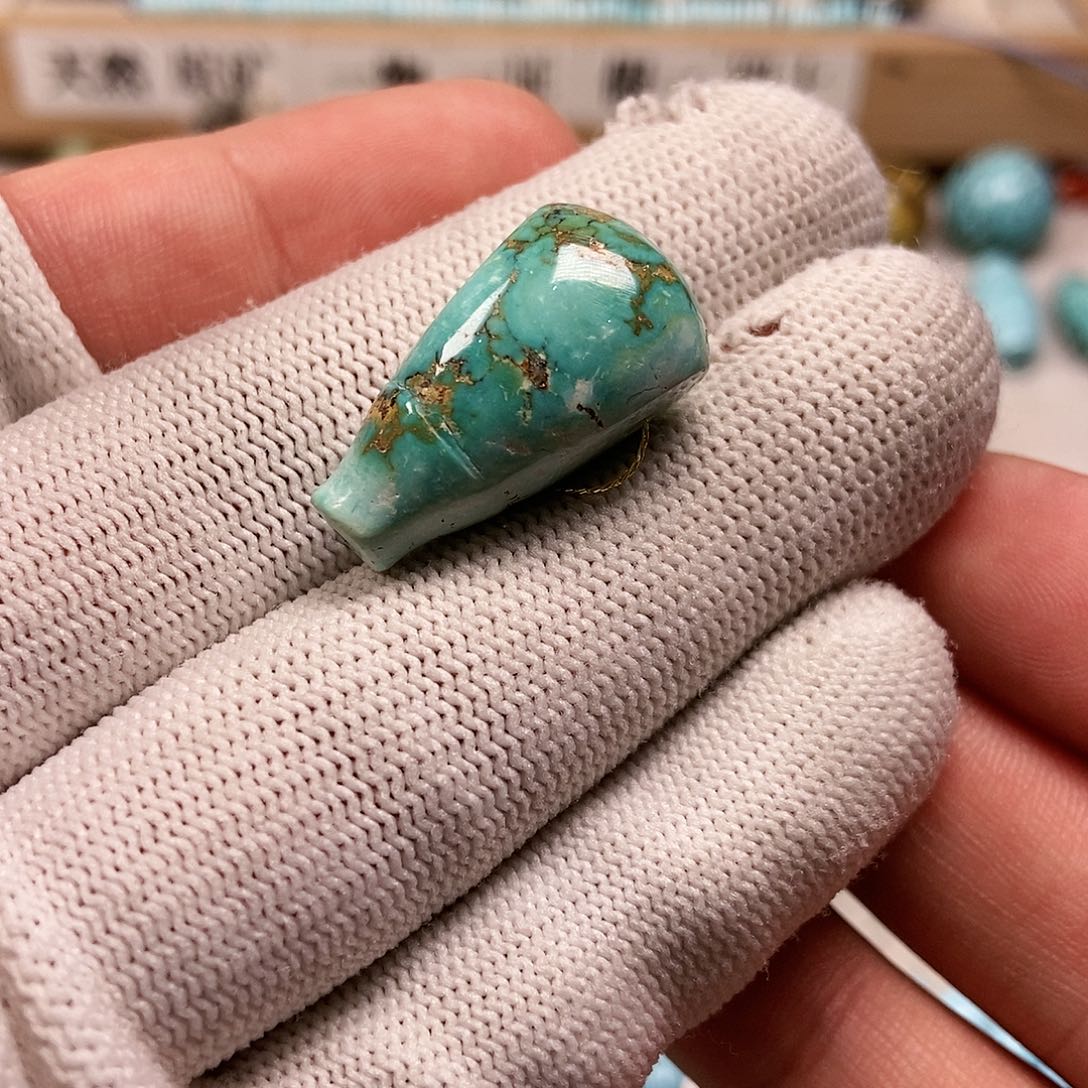 未镶嵌绿松石珠宝半成品