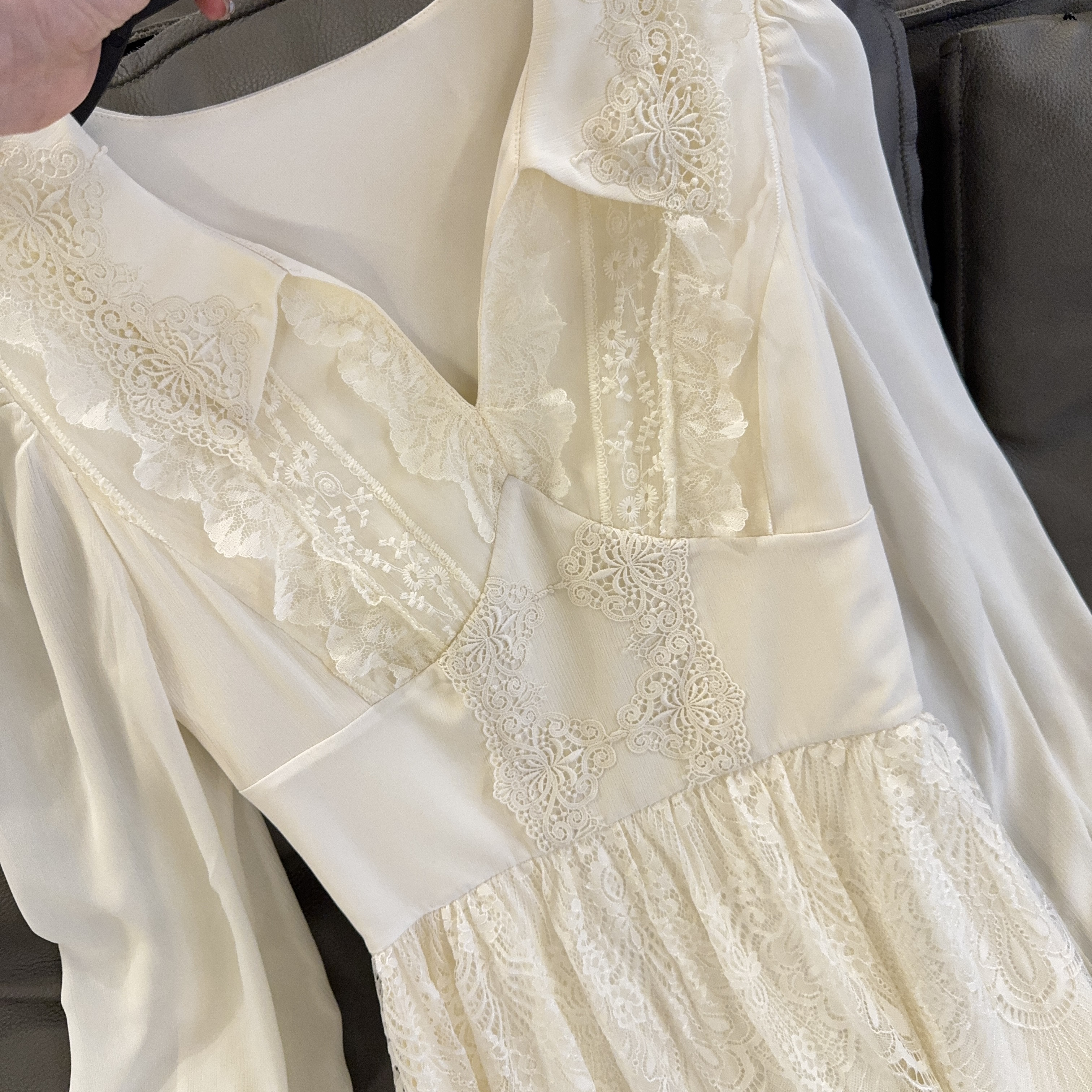 Zwinnie/詹维尼【古着】气质轻奢时尚复古优雅连衣裙 GML202303