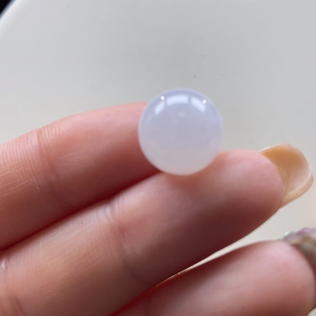 翡翠吊坠(不含链)未镶嵌翡翠白冰珠子卡12