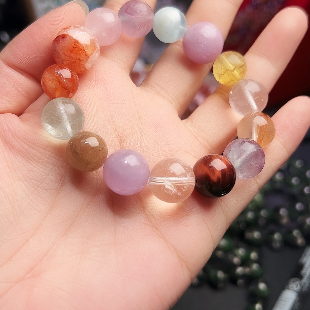 未镶嵌手链水晶多宝5号