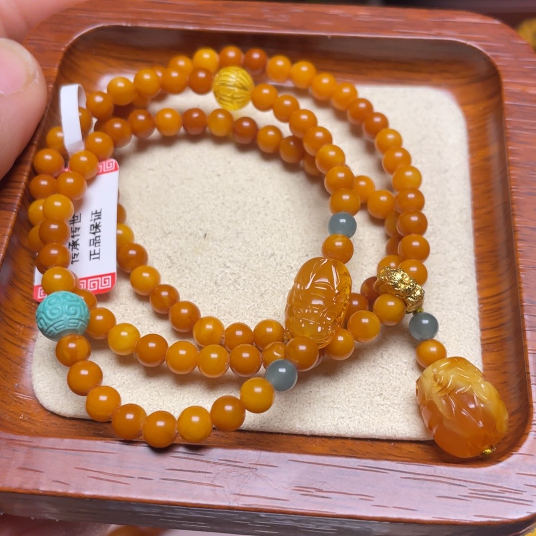 蜜蜡手链未镶嵌手串