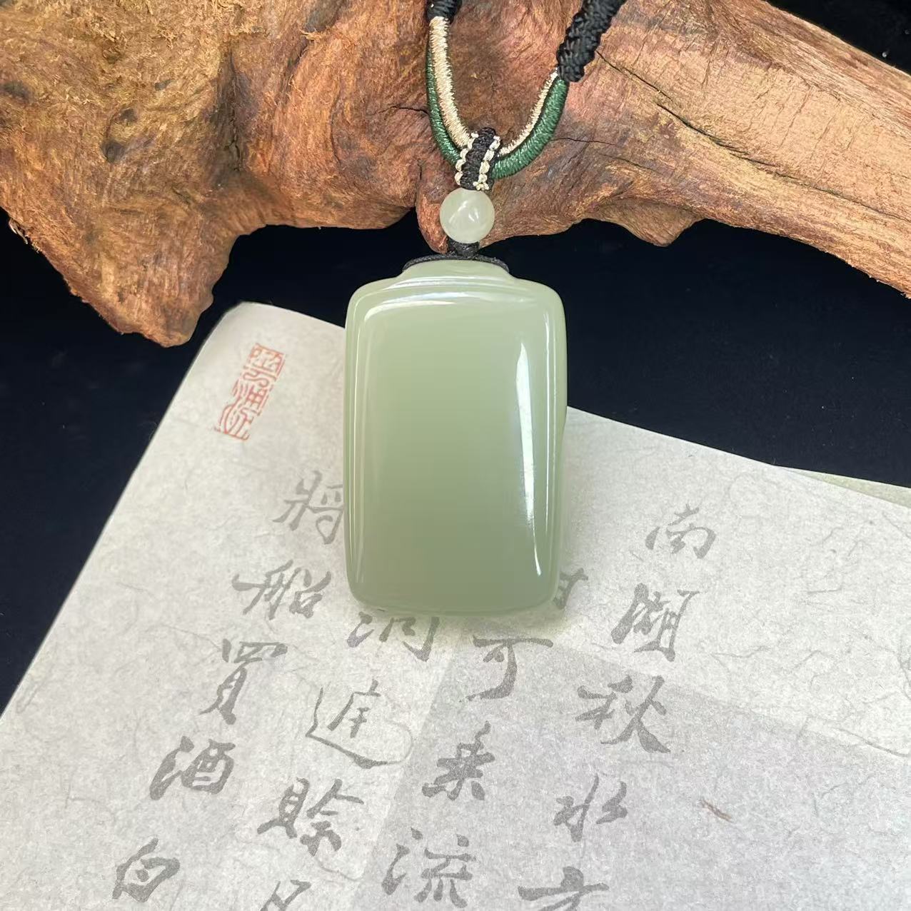 【润家玉】和田玉无事牌吊坠多样性发一R169-036