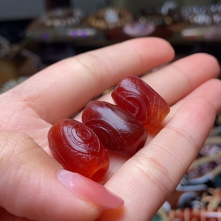 玛瑙/玉髓未镶嵌手链打包3个一起3号