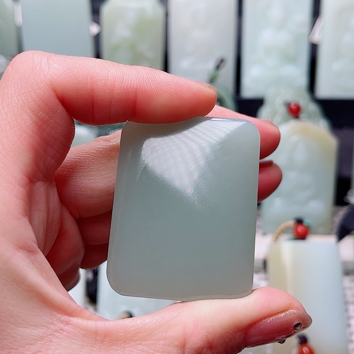 和田玉未镶嵌挂件