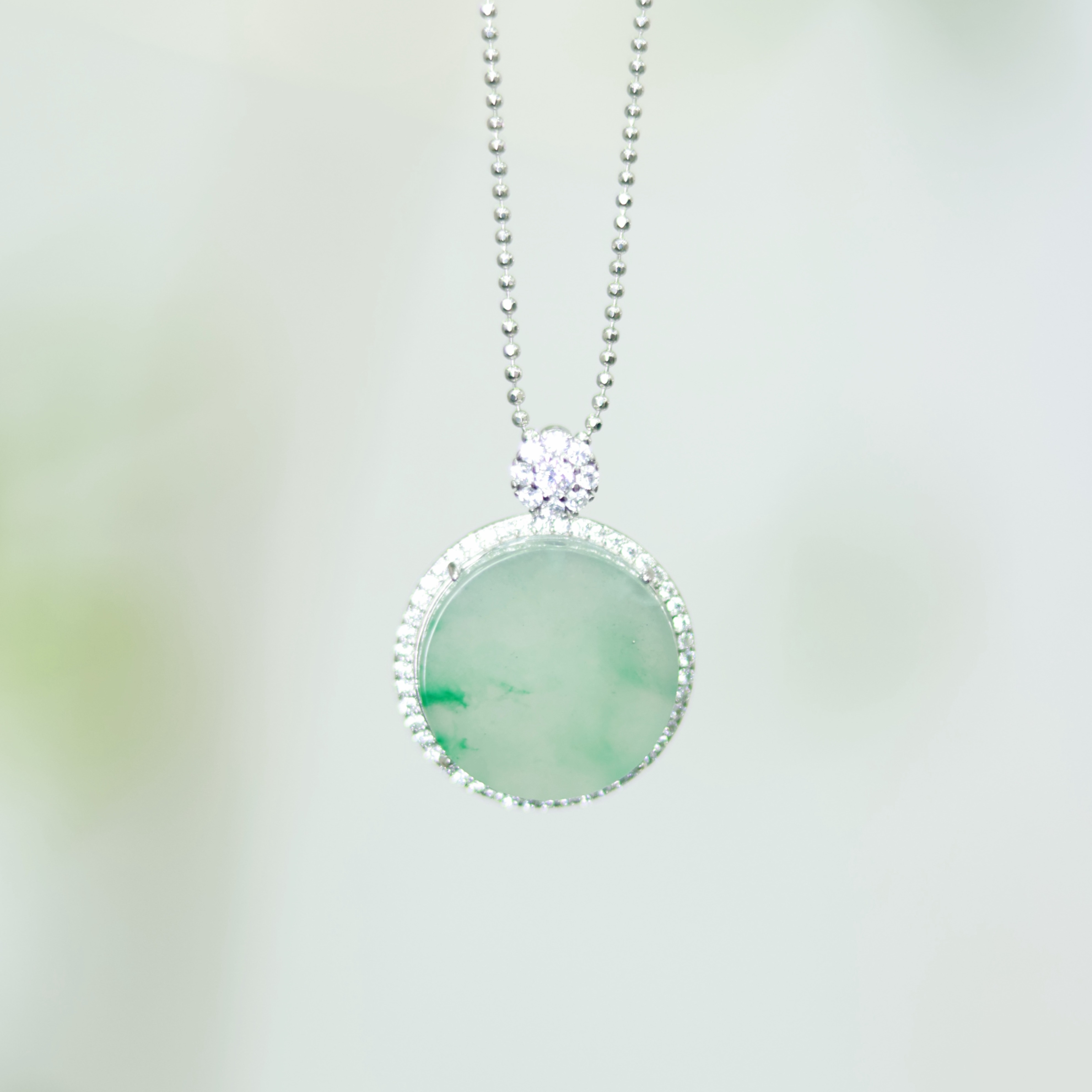 豪镶圆牌|天然非洲翠平安圆牌吊坠|多样性发货 发其一