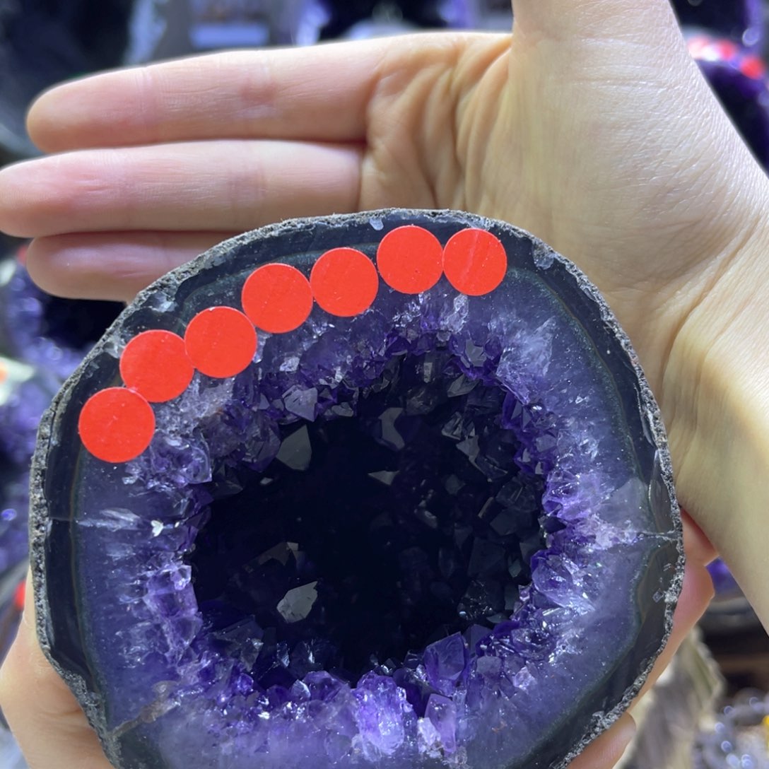 紫晶摆件未镶嵌紫水晶