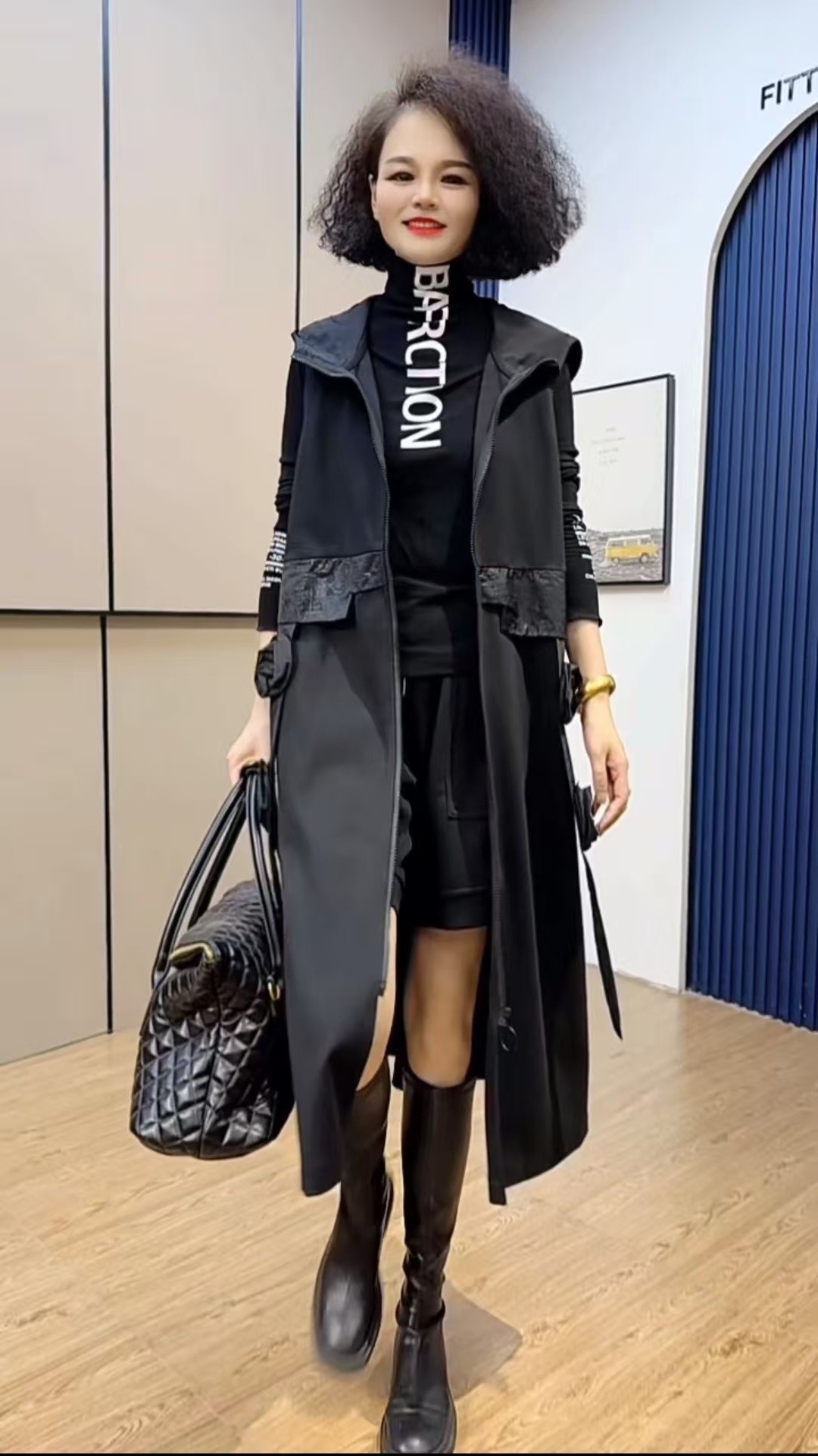 大牌高定罗马棉显高显瘦马甲外套女