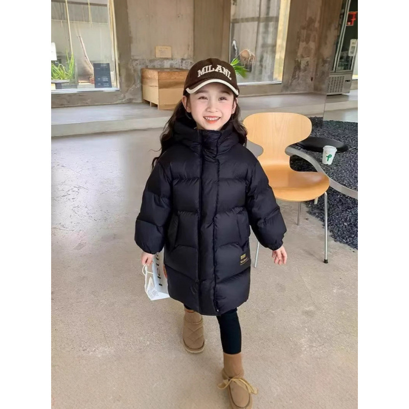 男女童冬装棉服2025冬季儿童中长款宝宝加厚棉袄外套石墨烯童装
