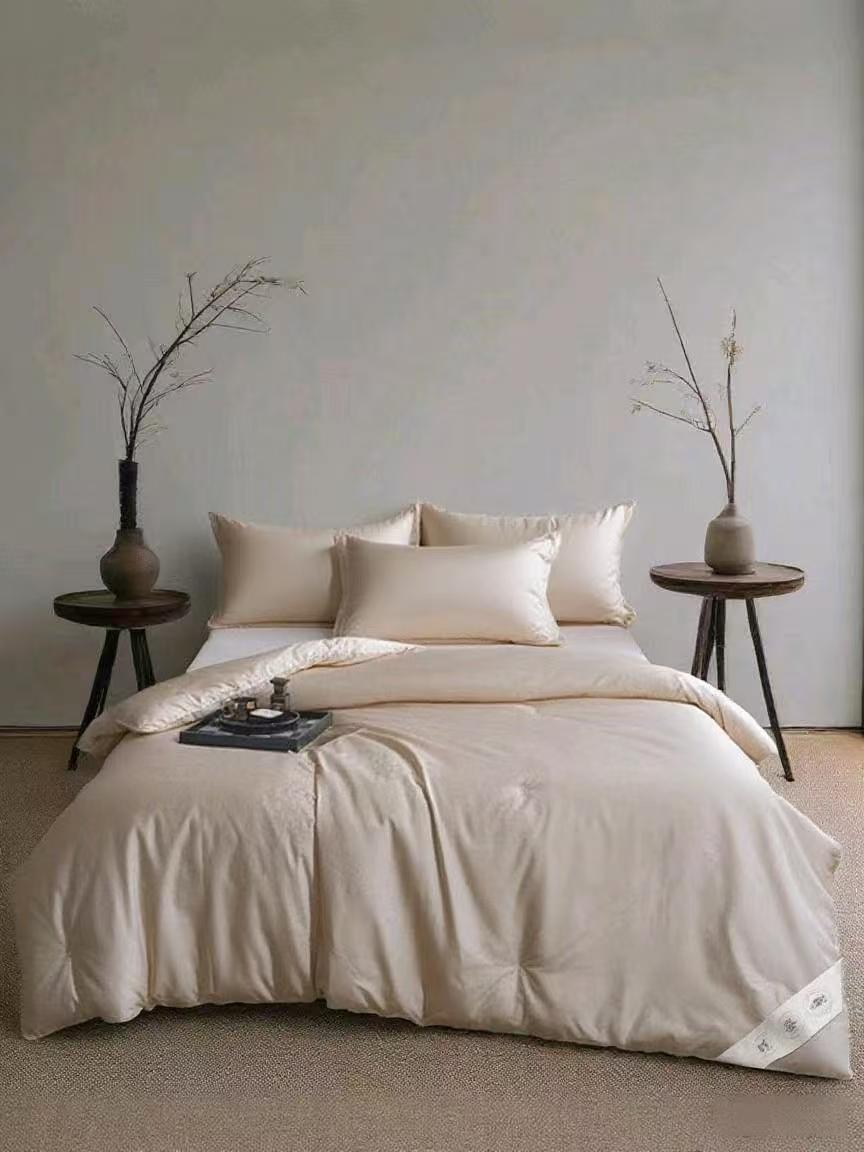 蚕丝被内胆套 纯色全棉提花内胆壳被子专用