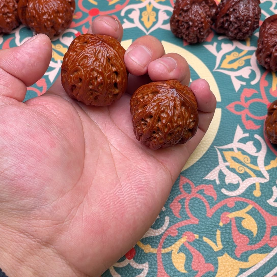 文玩核桃把件005铁锤