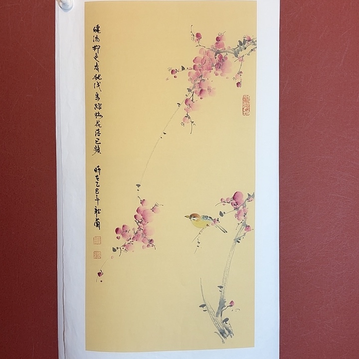国画听兰老师花鸟