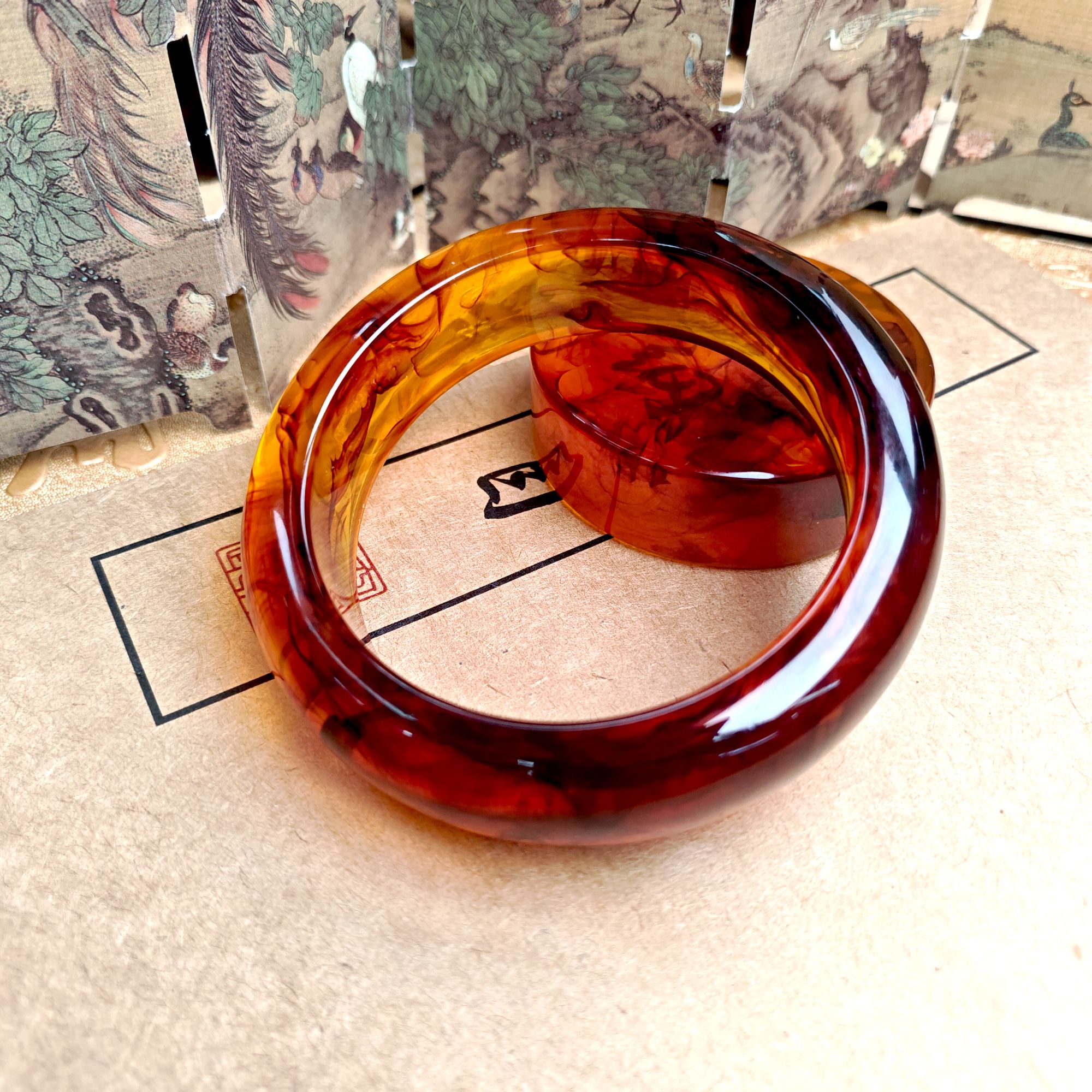 【明帅珠宝】高端紫杉醇灵草泊手镯带镯心 多样性发一件 DIY