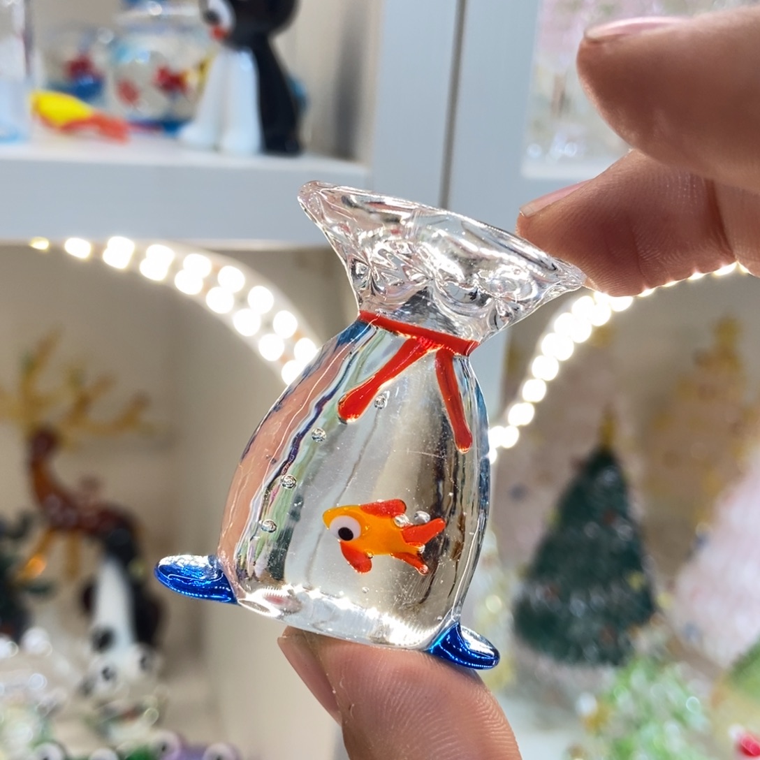琉璃手工艺品福袋鱼