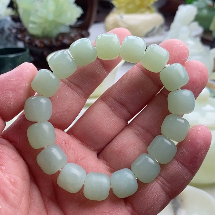 岫玉四大名玉手链12/12.5未镶嵌
