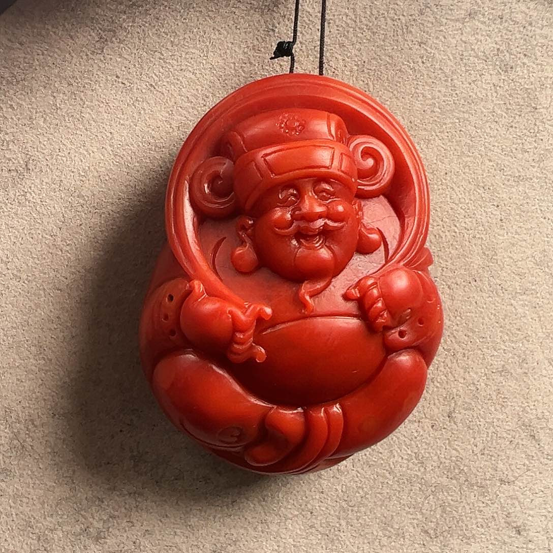 南红玛瑙南红吊坠未镶嵌心*扬