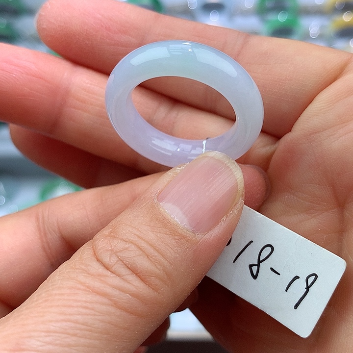 翡翠戒指未镶嵌18-19号