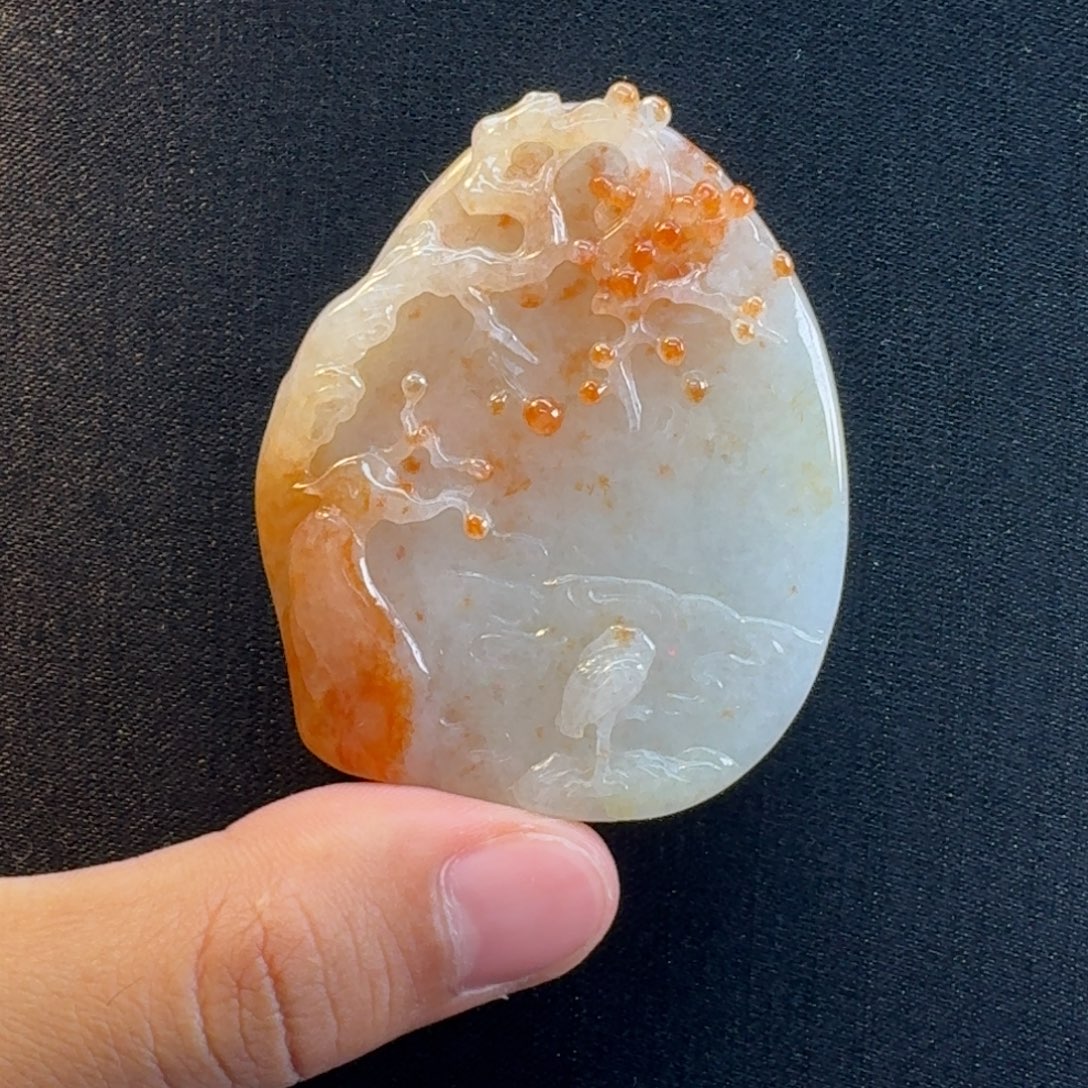 翡翠未镶嵌吊坠(不含链)