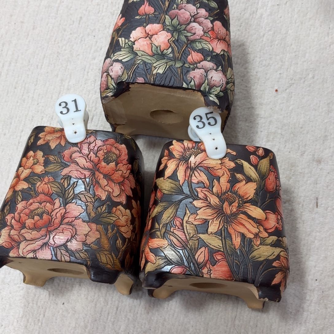奶***甜紫砂花盆陶瓷多肉花盆精品