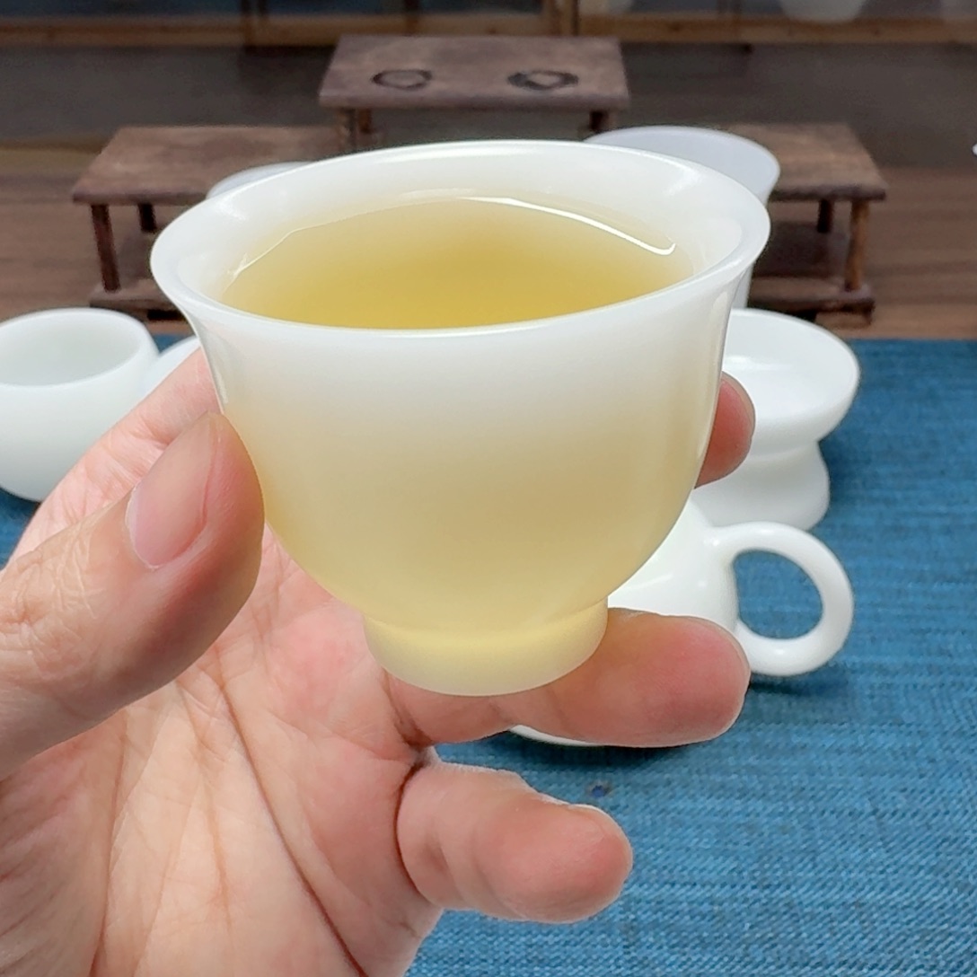 素烧璞玉冰种玉瓷茶具工厂