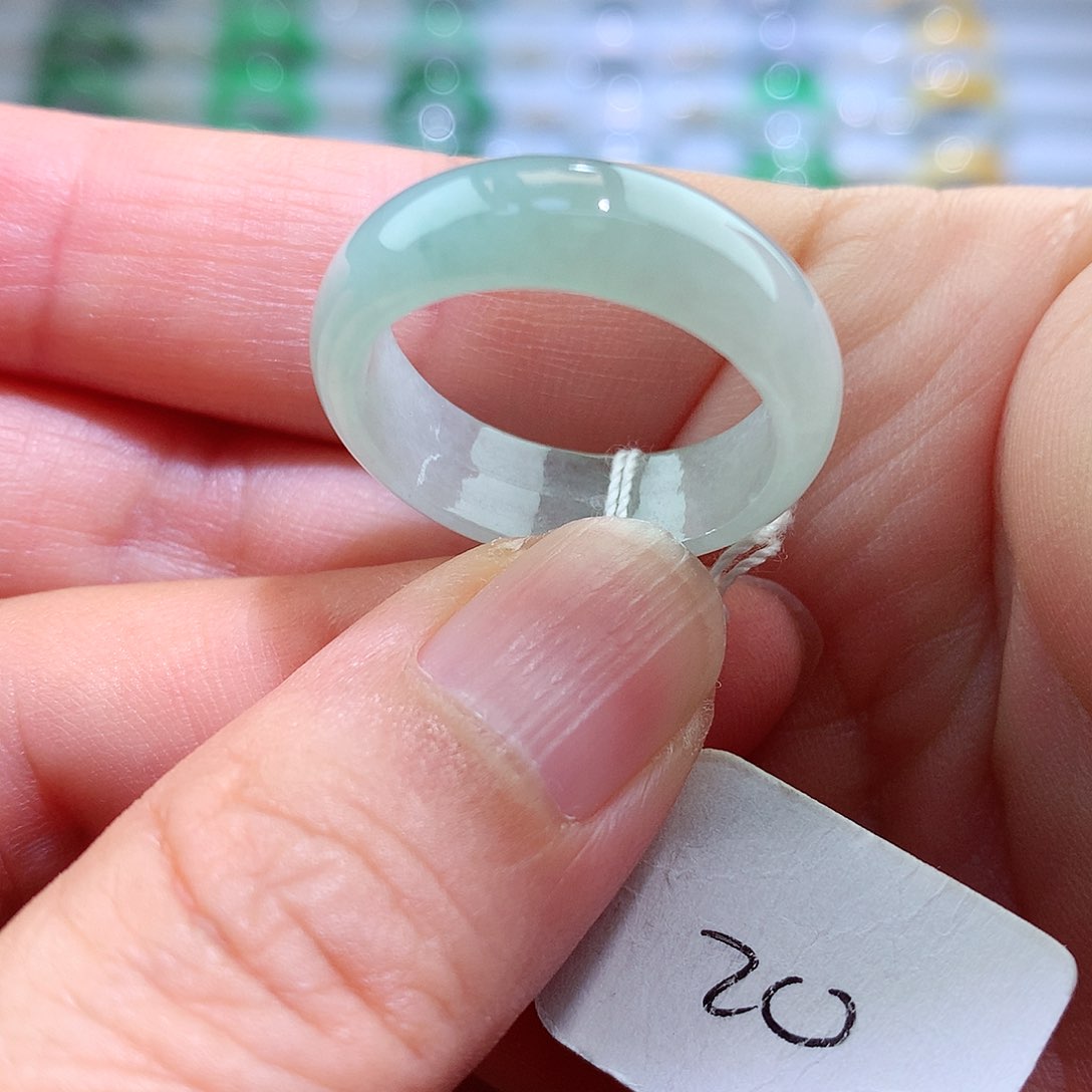 翡翠戒指未镶嵌20号