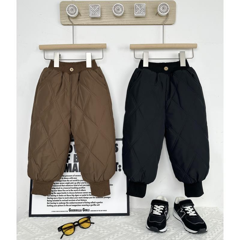 男童裤子三层加绒加厚夹棉冬装宝宝保暖裤儿童休闲裤冬季长裤潮童