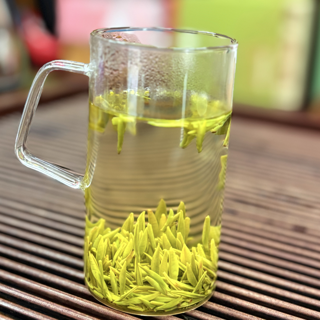 绿茶 论道一号竹（散装）鲜 甜 无苦涩 茶味浓 叶底谷黄