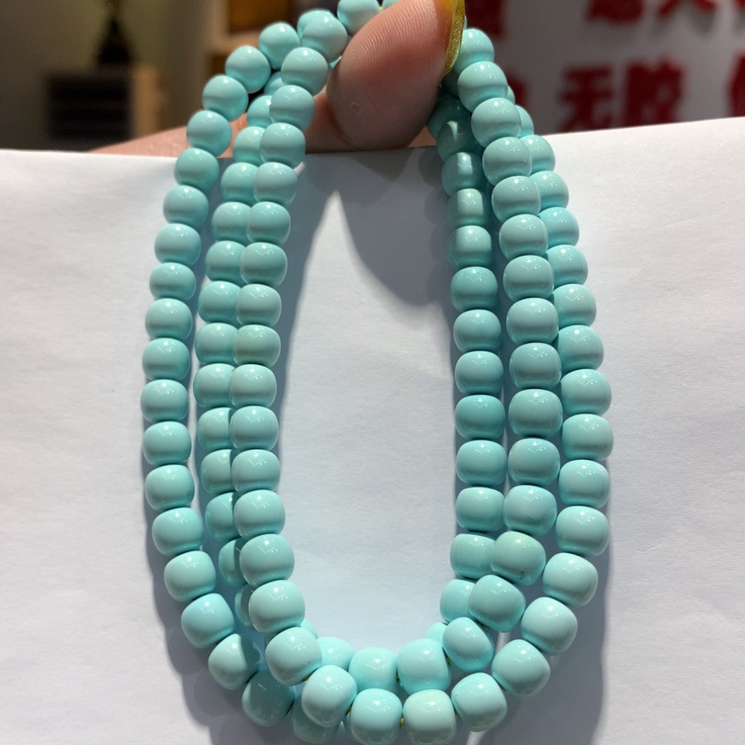 未镶嵌绿松石长链