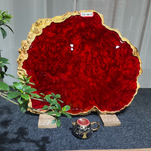 黄金樟茶盘红金樟干泡茶盘尺寸50-44-2