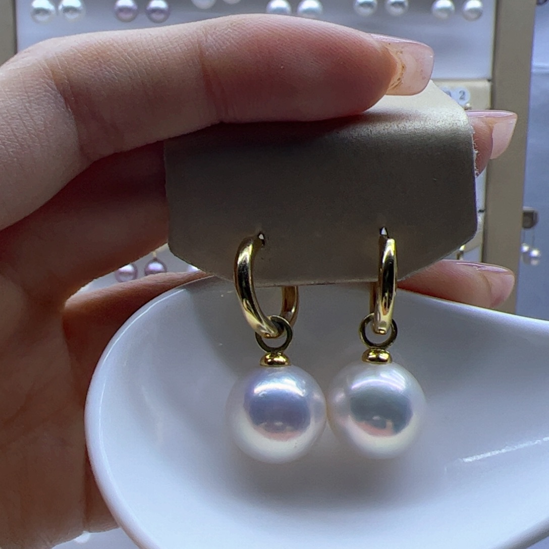 淡水珍珠耳饰未镶嵌