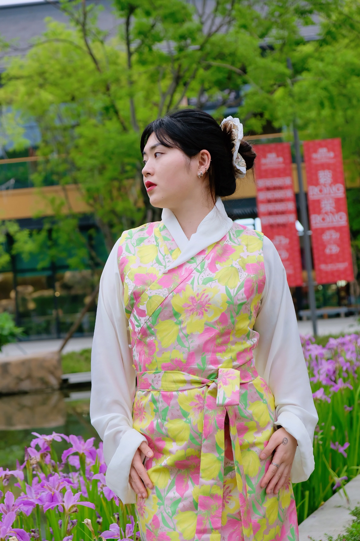 【生命力】七吉家新款藏族假两件拉裙高端织锦气质