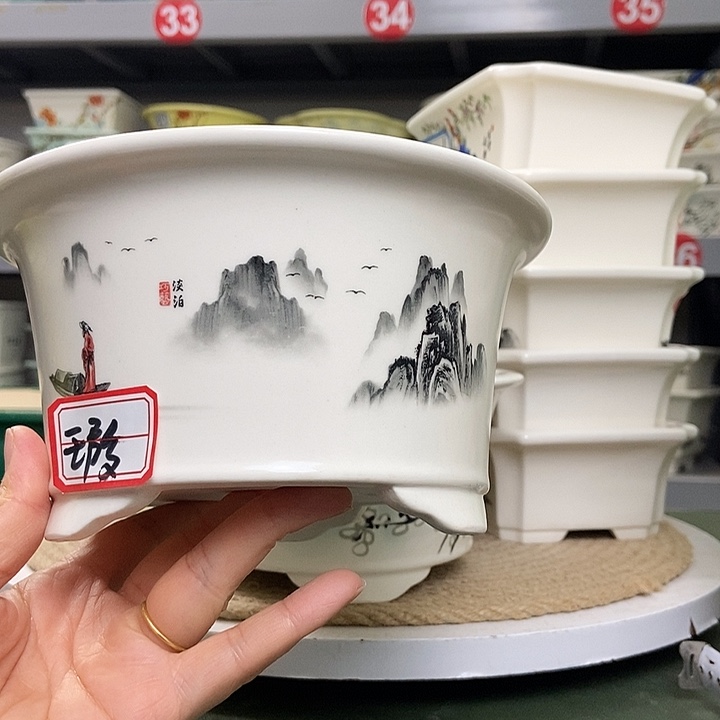 紫砂宜兴紫砂花盆