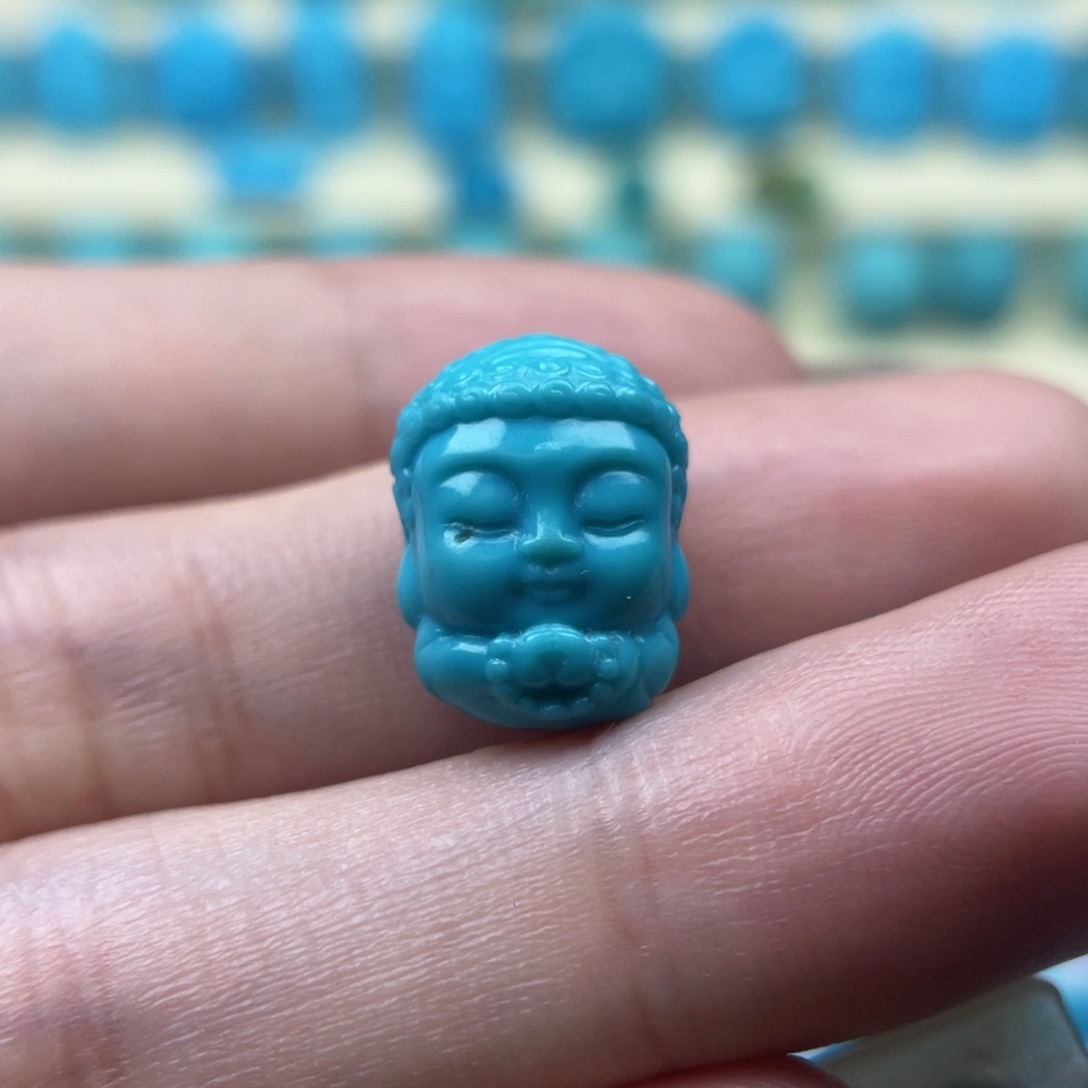 绿松石宝宝佛未镶嵌