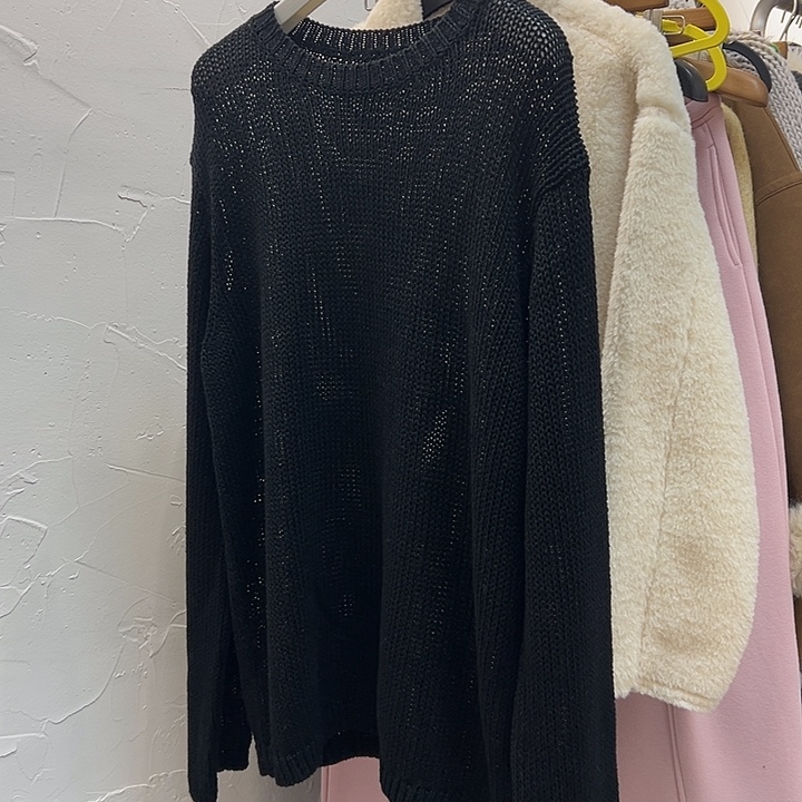 今天新款 黑色针织衫