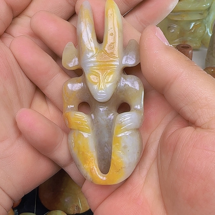 和田玉吊坠(不含链)未镶嵌