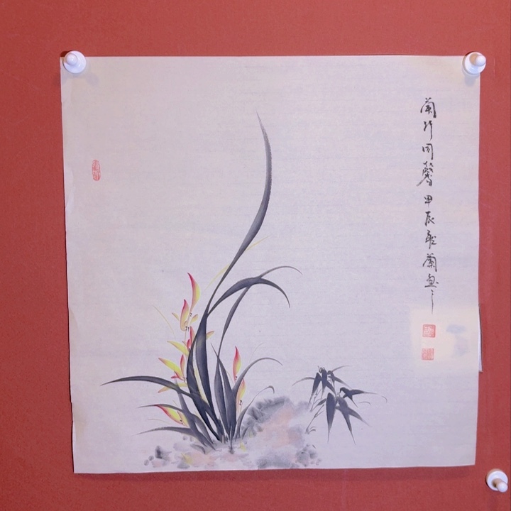 国画听兰老师花鸟