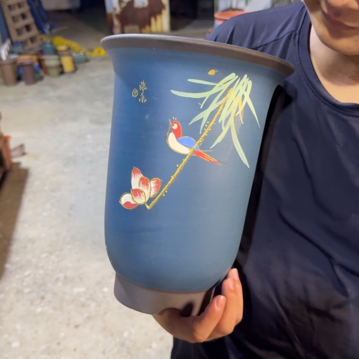 紫砂紫砂花盆破损补发高度27口径21单只