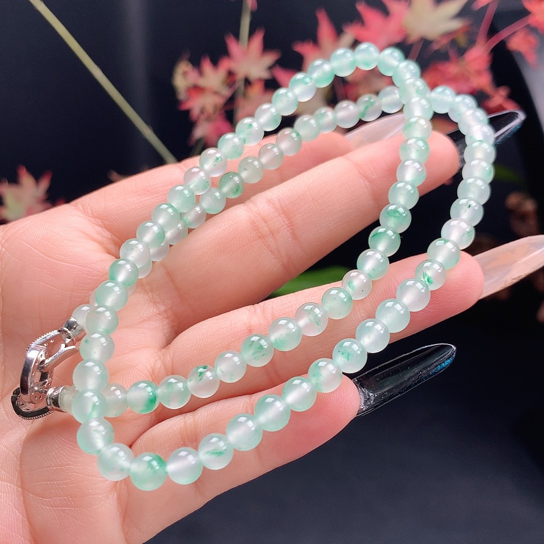 石英质玉未镶嵌项链