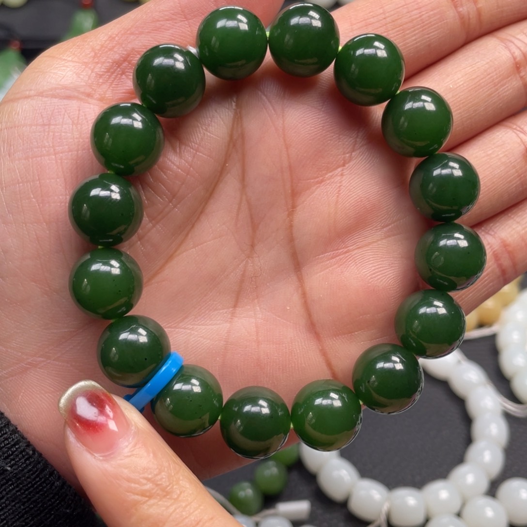 和田玉未镶嵌手链