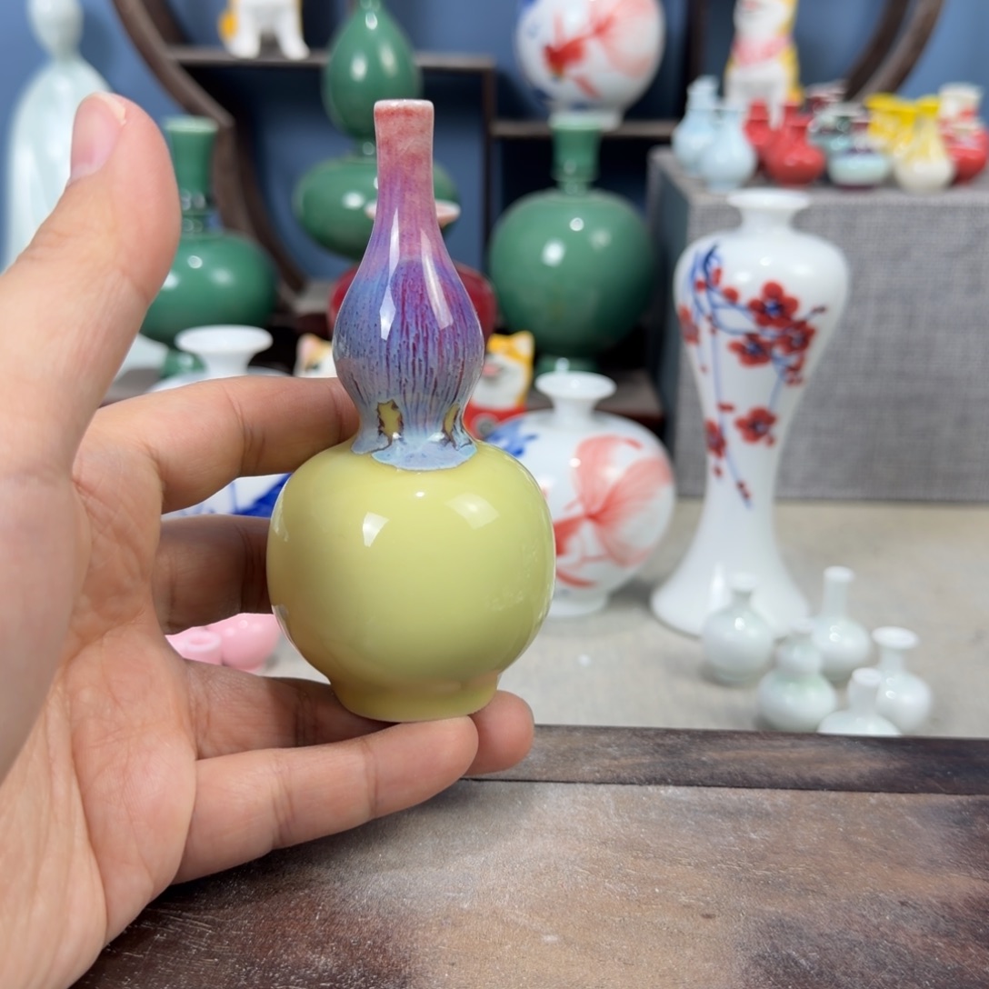 陶瓷手工小花器摆件