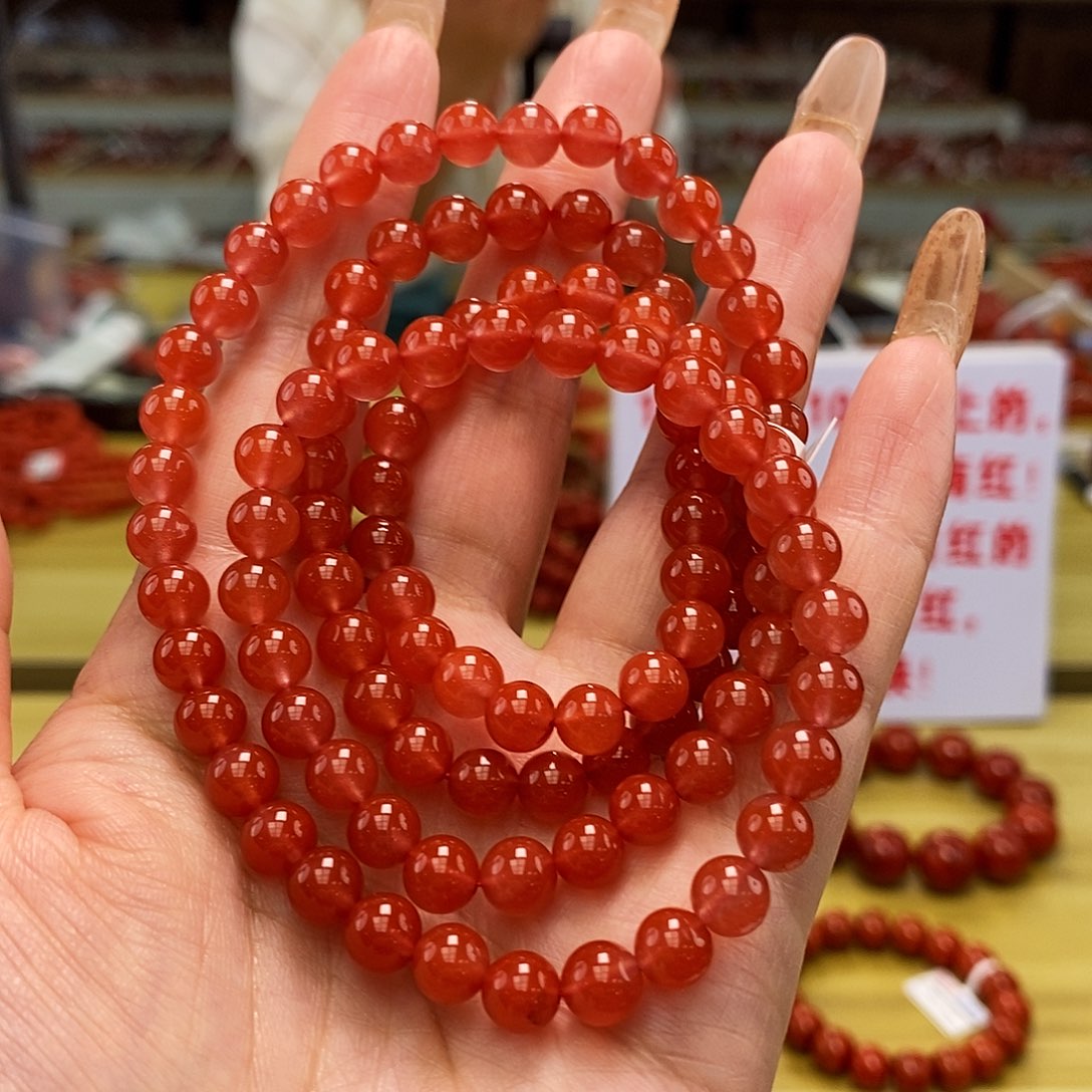 南红玛瑙手链多圈6未镶嵌