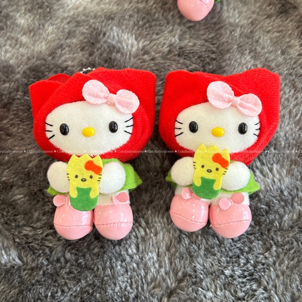 中古郁金香Kitty毛绒玩偶公仔包包挂件钥匙扣