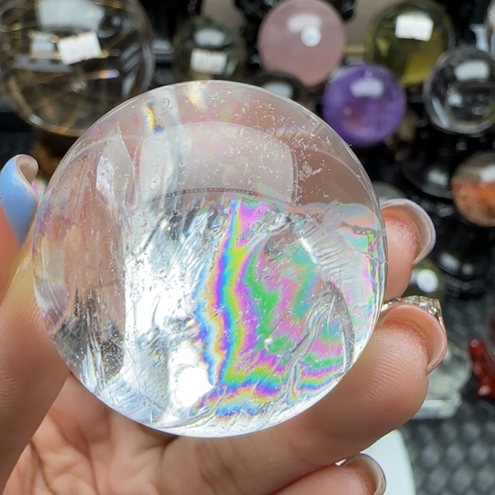 天然水晶球S8未镶嵌水晶天然3.8公分