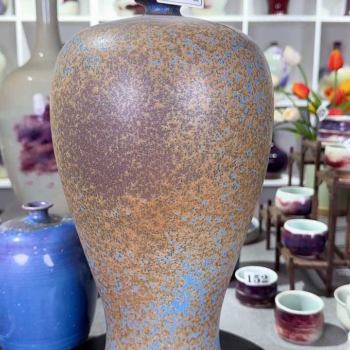 摆件岳****色微瑕钧窑摆件纯手工