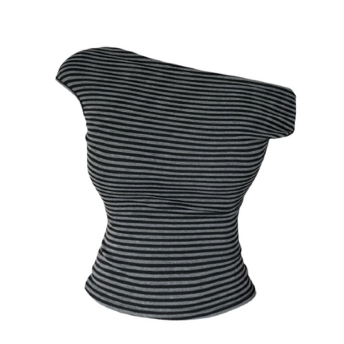 短袖T  奶系条纹