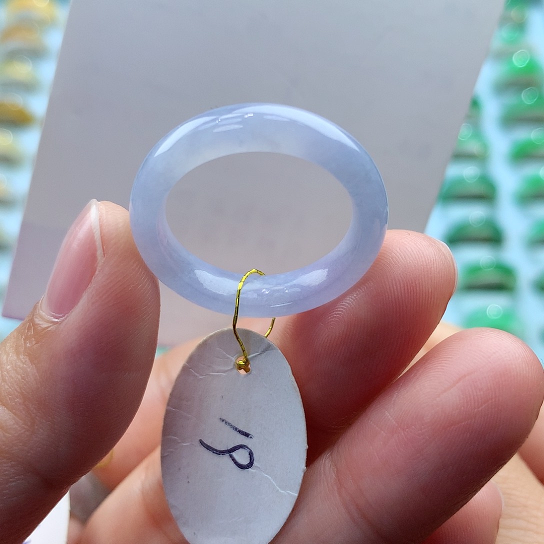 翡翠戒指未镶嵌喵*信19圈